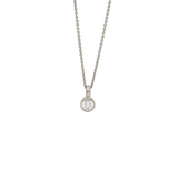 Klassischer Diamantanhänger mit Zargenfassung in 18K