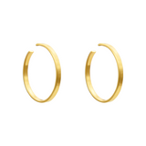 Clara Hoop earrings in gold plated Sterling Silgver by JULI KA fine arts jewelry Innsbruck Tirol