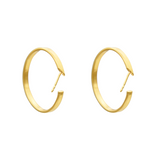 Clara Hoop earrings in gold plated Sterling Silgver by JULI KA fine arts jewelry Innsbruck Tirol