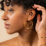 MATANZAS HOOP EARRINGS 18K