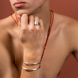 Sterling Silver Mens Cuff by JULI KA fine arts jewelry