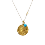 HANDMADE WITH LOVE ATHENE MÜNZANHÄNGER STERLING SILBER