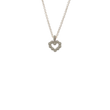 HANDMADE WITH LOVE HERZ ANHÄNGER STERLING SILBER