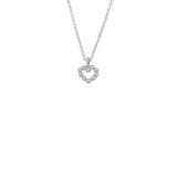 HANDMADE WITH LOVE HERZ ANHÄNGER STERLING SILBER