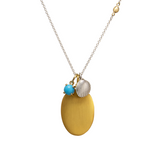 HANDMADE WITH LOVE MUSCHEL ANHÄNGER STERLING SILBER