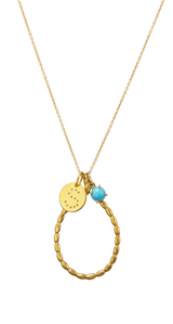 SMALL LETTER 18K YELLOW GOLD
