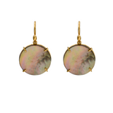 MOTHER OF PEARL EARRINGS IN 18K YELLOW GOLD