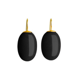 COFFE FRUIT ONYX EARRINGS 18K YELLOW GOLD