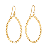 golden earrings handmade