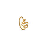 18K Yellow Gold Snake Boa Ring handmade by jewelry designer and goldsmith JULI KA fine arts jewelry in Innsbruck Austria.