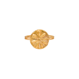 Sun Coin Mini Gouttes de Soleil Ring 18K Yellow Gold