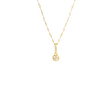 KLEINER TROPFEN MIT DIAMANTEN 18K GELBGOLD