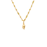 PETITE COQUILLE ANHÄNGER MIT PINKEN SAFIREN IN 18K GELBGOLD