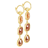 CINNAMON DIAMOND OHRHÄNGER IN 18K GELBGOLD