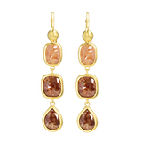 CINNAMON DIAMOND OHRHÄNGER IN 18K GELBGOLD