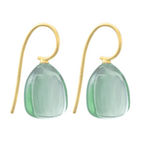 BIG PRASILITE INVERSE DROP EARRINGS 18K YELLOW GOLD