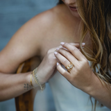 ROSE DIAMANT VERLOBUNGS RING 18K GELBGOLD