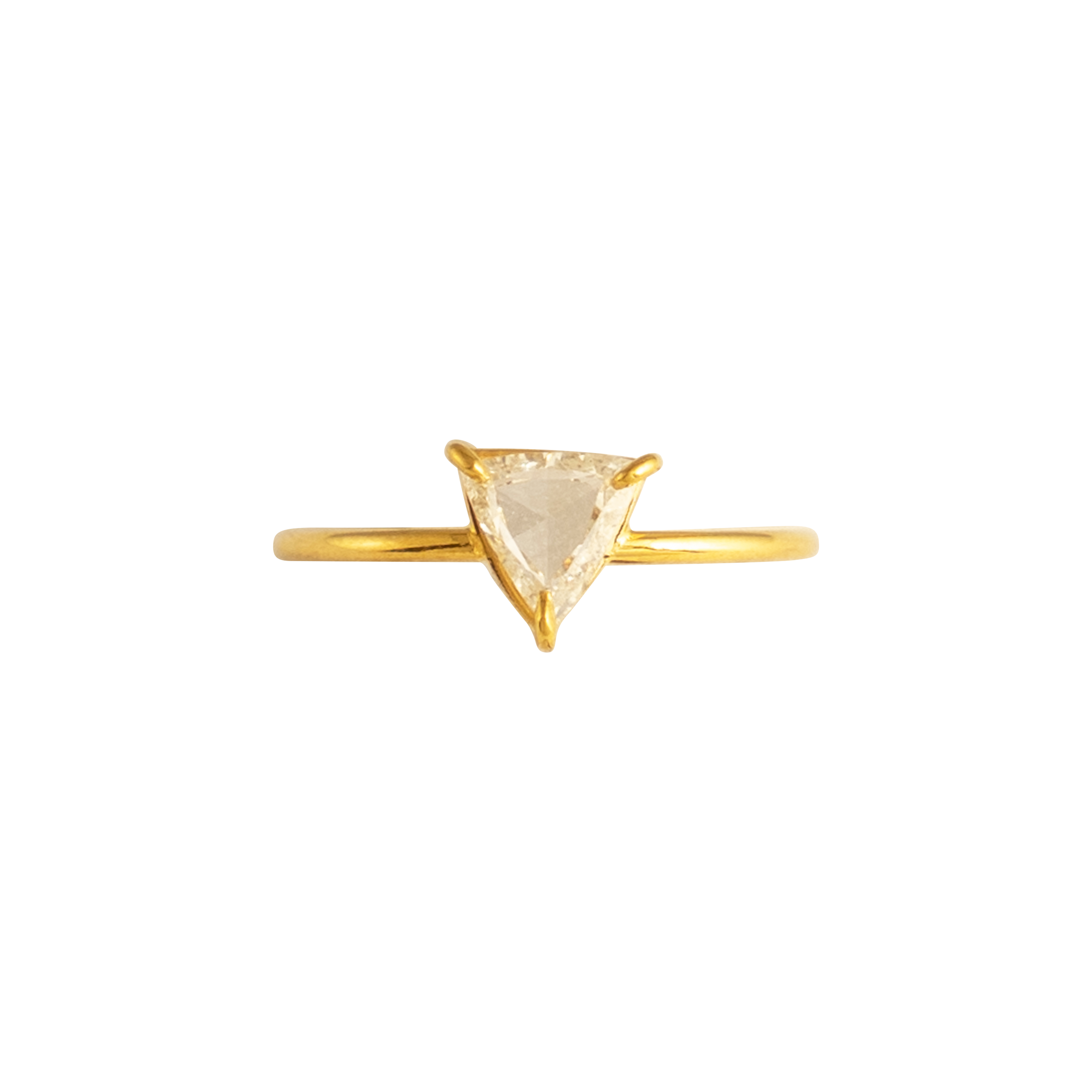 TRIANGLE ENGAGEMENT RING JULI KA fine arts jewelry