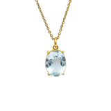 AQUAMARIN ANHÄNGER 18K GELBGOLD