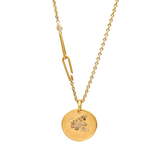 Handmade with Love Pegasus Pendant 18K Yellow Gold with brown Diamonds