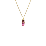 PINKER TURMALIN-ANHÄNGER IN 18K GELBGOLD