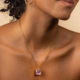 LA GRANDE LANANA ANHÄNGER PINK SAPHIR