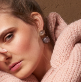 moonstone earrings gold