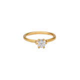 AMIRA DIAMANT VERLOBUNSGRING MIT SECHS KRAPPEN