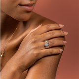 ODOS DIAMANT VERLOBUNGS RING 18K WEISSGOLD