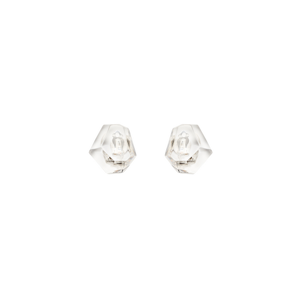 HAILEY EARCLIPS IN CLEAR POLYESTER