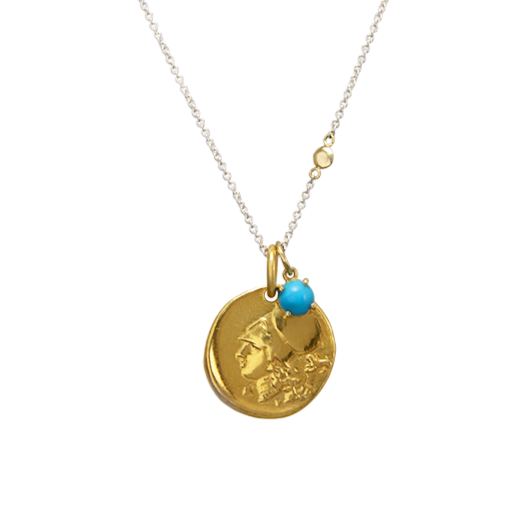 HANDMADE WITH LOVE ATHENA COIN PENDANT