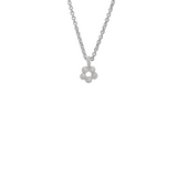 HANDMADE WITH LOVE FLOWER PENDANT STERLING SILVER