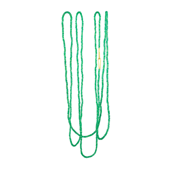 liana emerald neckalce by JULI KA fine arts jewelry