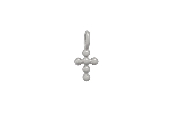 TINY PEARLY CROSS STERLING SILBER
